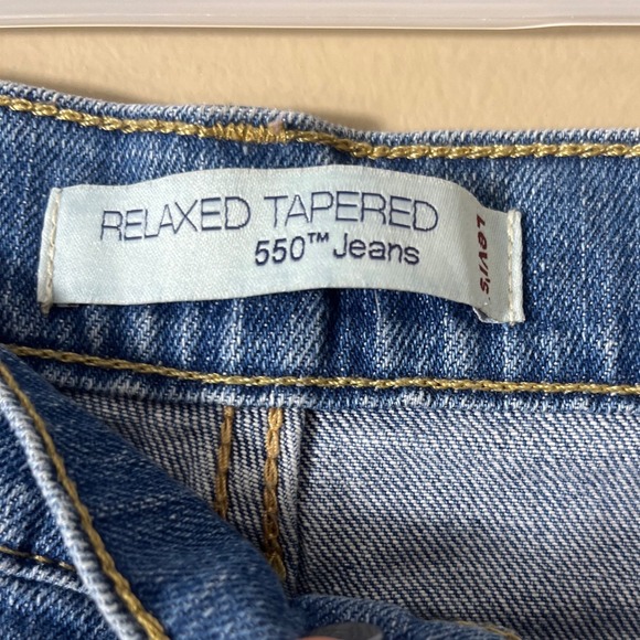 Vintage Levi's Relaxed Tapered‎ 550 Jeans Medium Wash Size 16 Short Casual - Picture 4 of 11